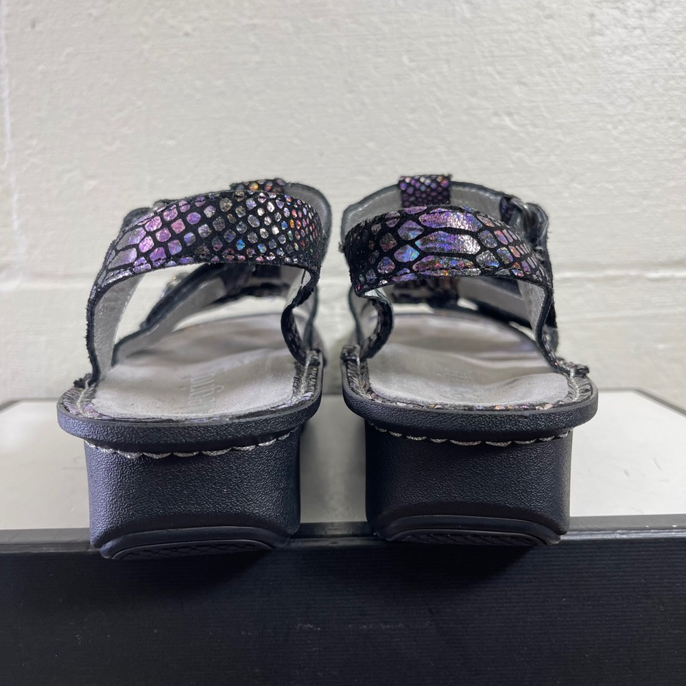 Alegria KLEO KLE 729 Multi Color Snakeskin Leather Sandals Women's 38 EU/7 US - Picture 6 of 11